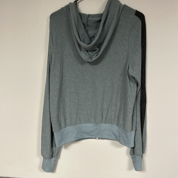 Wildfox Gray Sport Carta SUPER SOFT Full Zip Hoodie Jacket, S (runs big)  NWT - Picture 3 of 9